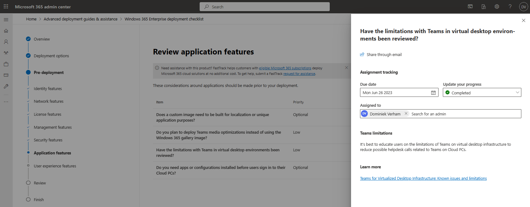 Application Features